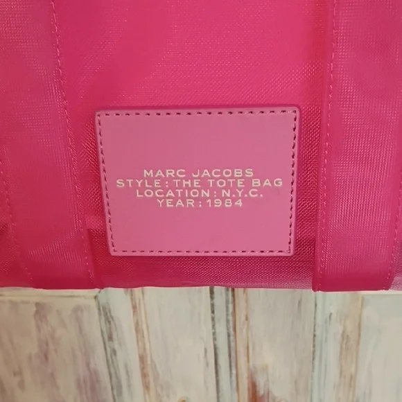 Marc Jacobs Vibrant Pink See-Through Tote - Picture 4 of 4